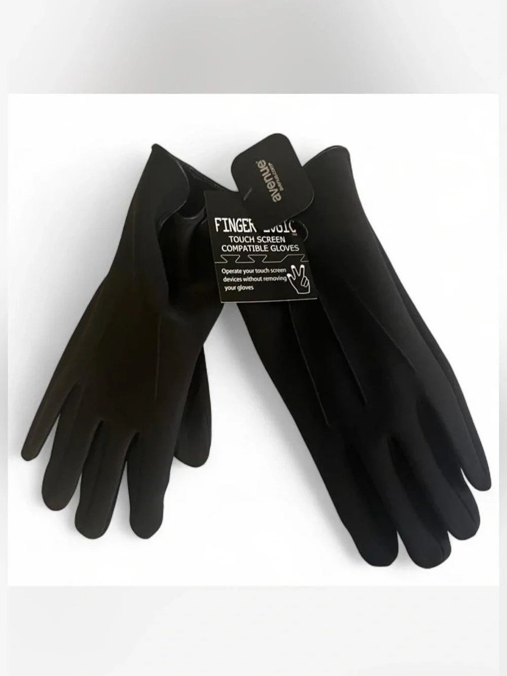 Avenue Women's Black Touchscreen-Compatible Gloves